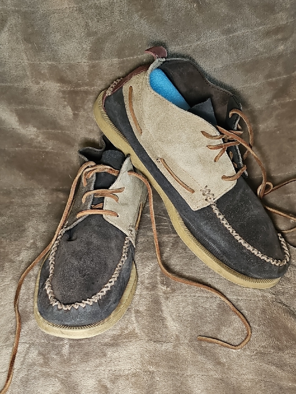 Sperry Midchuk Leather Boat Shoe Boots Patchwork Size 10 Mens High Quality